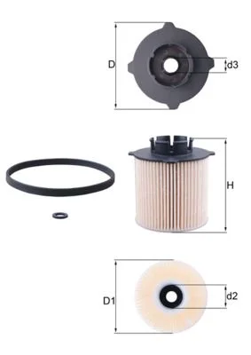 Kuro filtras MAHLE KX 265D
