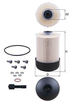 Kuro filtras MAHLE KX338/22D