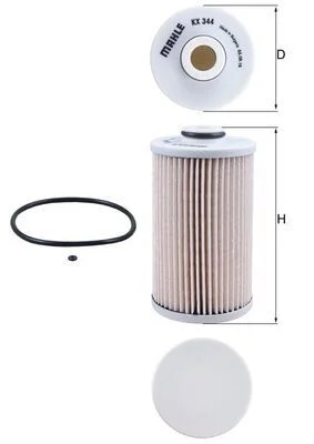Kuro filtras MAHLE KX344D
