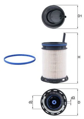 Kuro filtras MAHLE KX494D