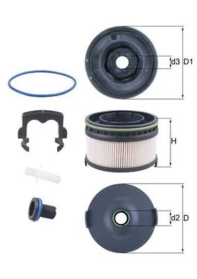 Kuro filtras MAHLE KX568KIT