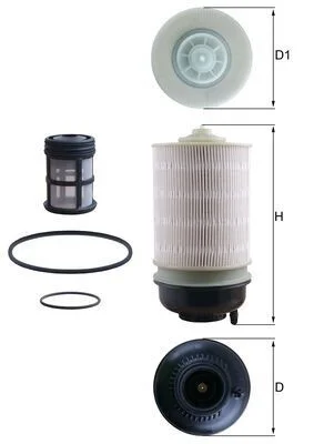 Kuro filtras MAHLE KX581KIT