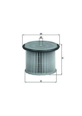 Kuro filtras MAHLE KX63/1