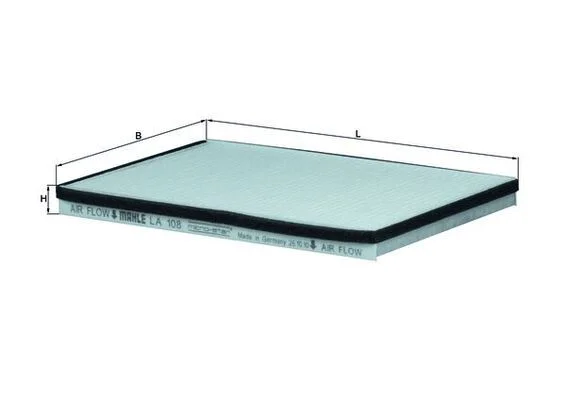Filtras, salono oras MAHLE LA108