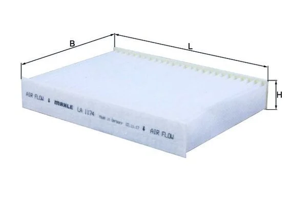 Filtras, salono oras MAHLE LA1174