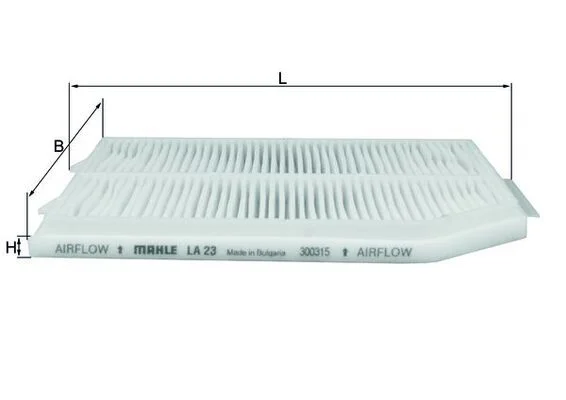 Filtras, salono oras MAHLE LA23