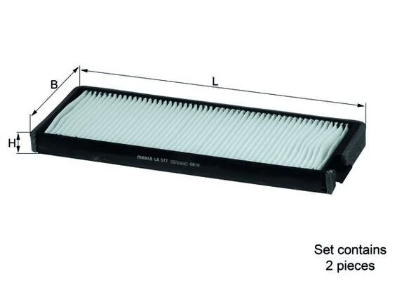 Filtras, salono oras MAHLE LA377/S