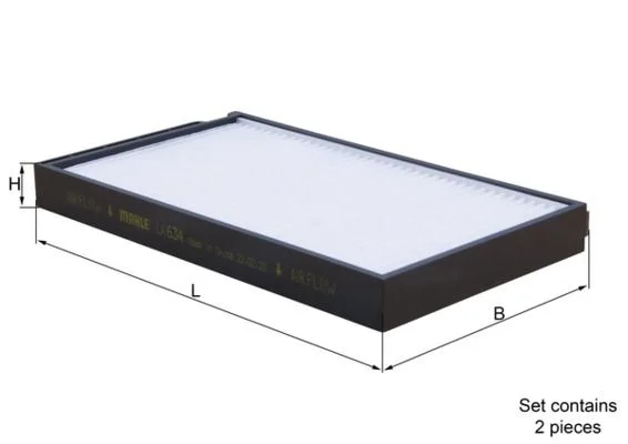 Filtras, salono oras MAHLE LA634/S