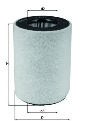 Oro filtras MAHLE LX1792