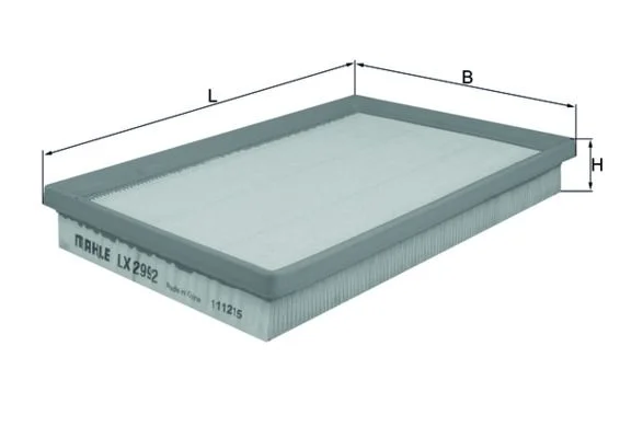 Oro filtras MAHLE LX2992