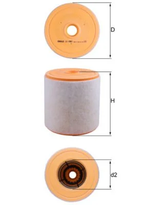 Oro filtras MAHLE LX4961