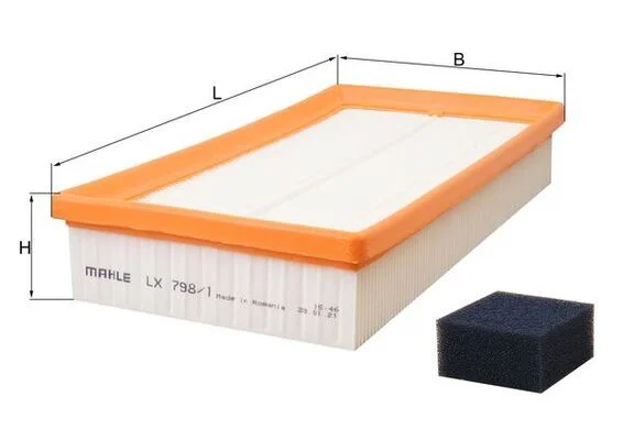 Oro filtras MAHLE LX 798/1