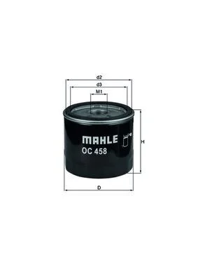 Alyvos filtras MAHLE OC458