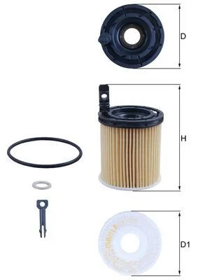 Alyvos filtras MAHLE OX1121D