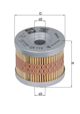 Alyvos filtras MAHLE OX119