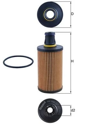 Alyvos filtras MAHLE OX1338D