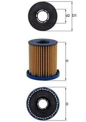 Oil Filter MAHLE OX1350