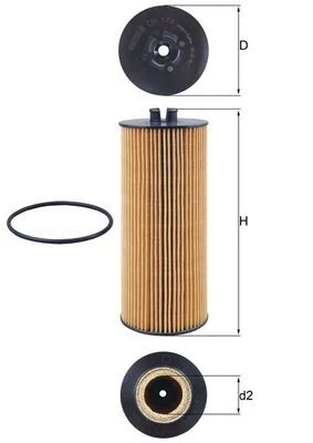 Alyvos filtras mahle OX 174D