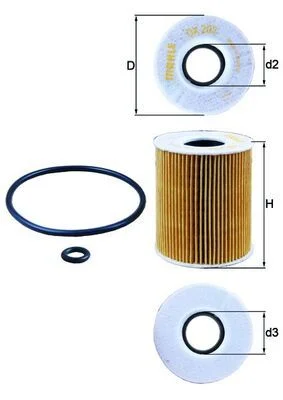 Alyvos filtras MAHLE OX203D