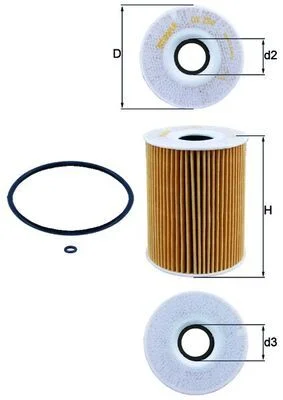 Alyvos filtras MAHLE OX254D1