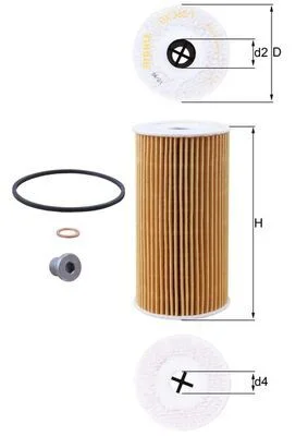 Alyvos filtras MAHLE OX 365/1D