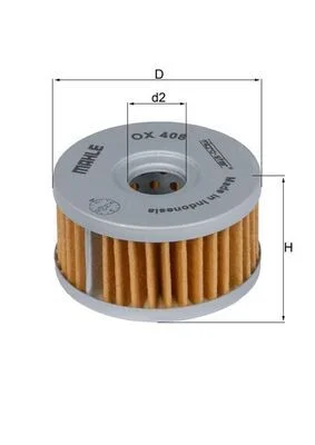 Alyvos filtras MAHLE OX408