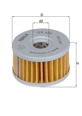 Alyvos filtras MAHLE OX409