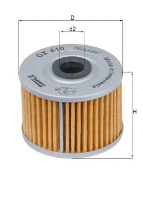 Alyvos filtras MAHLE OX410