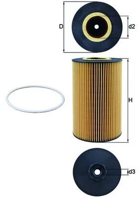 Alyvos filtras MAHLE OX425D