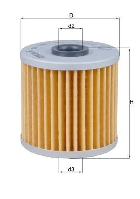 Alyvos filtras MAHLE OX796