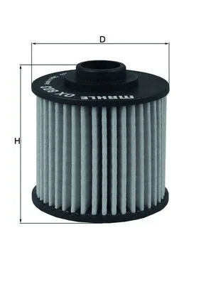 Alyvos filtras MAHLE OX803