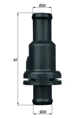 Termostatas, aušinimo skystis MAHLE TH575
