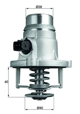 Termostatas, aušinimo skystis MAHLE TM27101