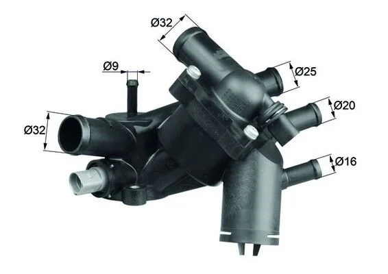 Termostatas, aušinimo skystis MAHLE TM 5 109