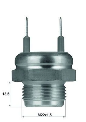 Temperature Switch, radiator fan MAHLE TSW 10D