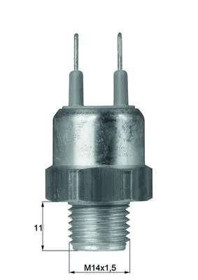 Temperature Switch, radiator fan MAHLE TSW 25D