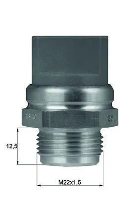 Spínač teploty, ventilátor chladiča MAHLE TSW 9 D