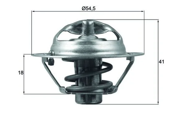 Termostatas, aušinimo skystis MAHLE TX16282D