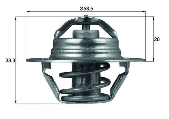 Termostatas, aušinimo skystis MAHLE TX 88 88D