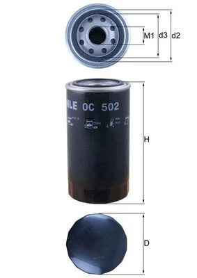 Alyvos filtras OC 502