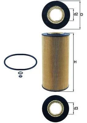 Alyvos filtras  OX 123/1D