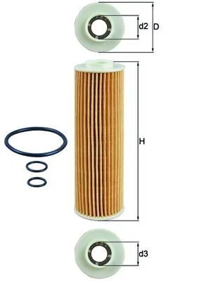 Alyvos filtras  OX 183/5D