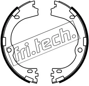 Stabdžių trinkelių komplektas, stovėjimo stabdis fri.tech. 1253.752