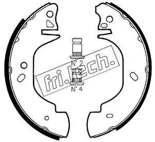 Stabdžių trinkelių komplektas fri.tech. 1040.139