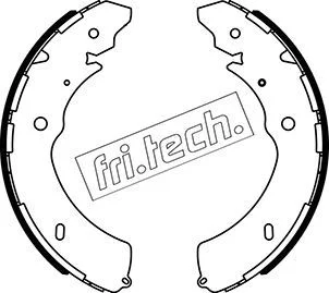 Stabdžių trinkelių komplektas fri.tech. 1047.379