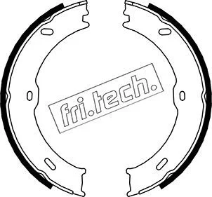 Sada brzdových čeľustí, parkovacia brzda fri.tech. 1052.133