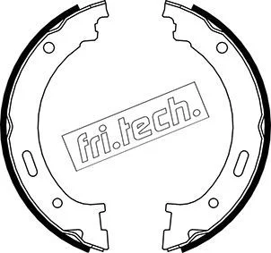 Sada brzdových čeľustí, parkovacia brzda fri.tech. 1088.236