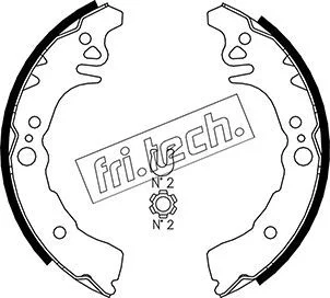 Sada brzdových čeľustí fri.tech. 1115.305