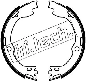 Stabdžių trinkelių komplektas, stovėjimo stabdis fri.tech. 1253.738