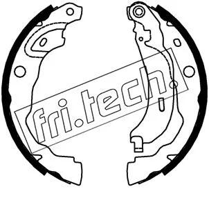Stabdžių trinkelių komplektas fri.tech. 1253.753